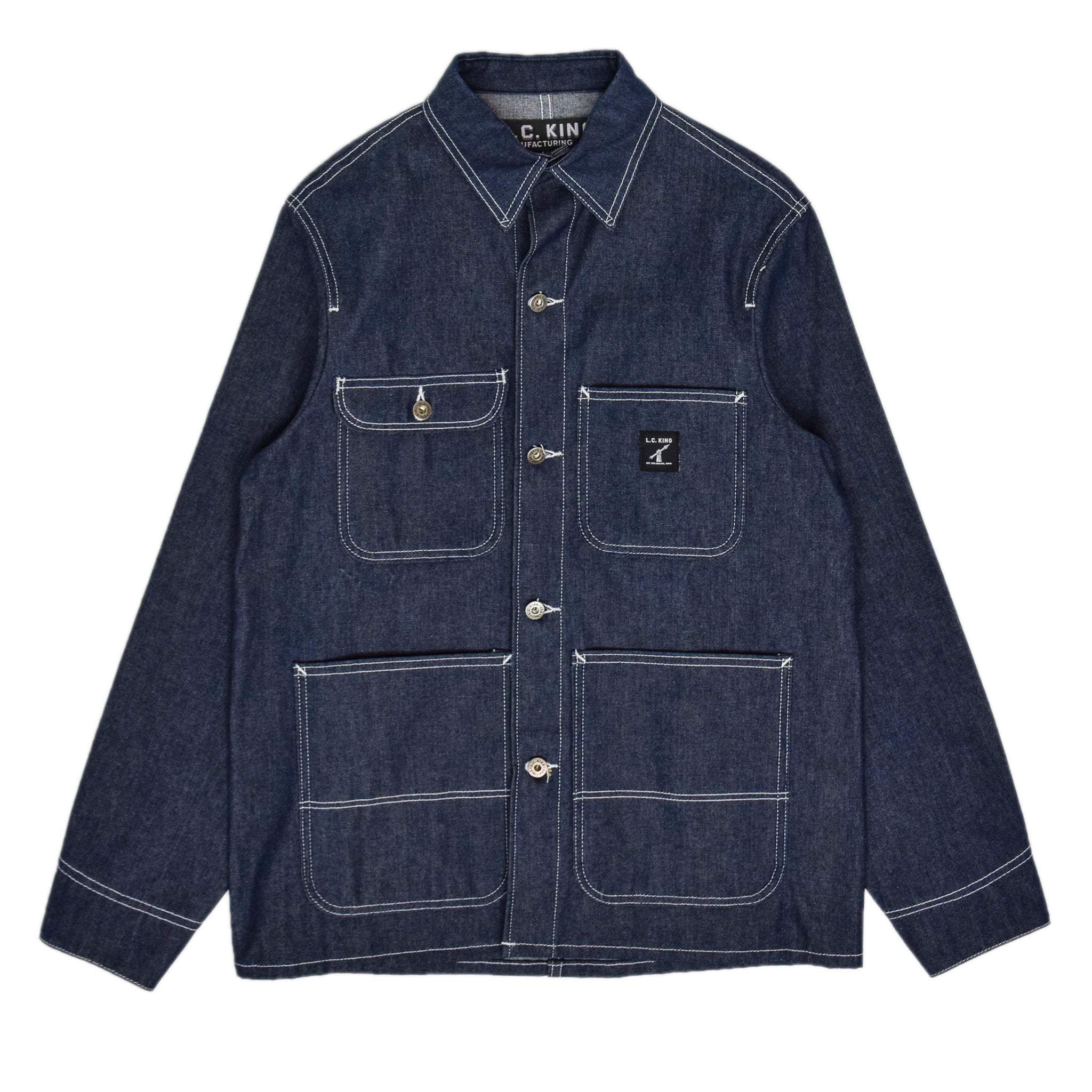 LC King Rigid Denim Core Coat - Made in the USA – LC King Mfg