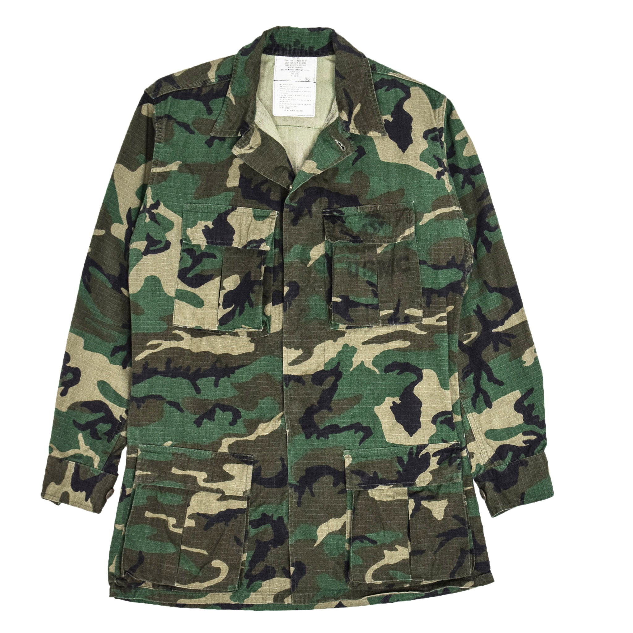 New 1990s US army woodland BDU camouflage jacket coat camo military ripstop